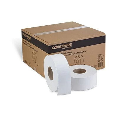 Brand new 👍 2-Ply Toilet Paper Coastwide Professional™ Recycled 2-Ply Jumbo Toilet Paper, White, 1000 Ft./Roll, 12 Rolls/Carton (CW26544) 😀 3 Brand new 👍 2-Ply Toilet Paper Coastwide Professional™ Recycled 2-Ply Jumbo Toilet Paper, White, 1000 Ft./Roll, 12 Rolls/Carton (CW26544) 😀