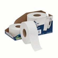 New 🤩 2-Ply Toilet Paper Georgia-Pacific Professional Series Jumbo Jr. Toilet Paper, 2-Ply, White, 1000 Ft./Roll, 4 Rolls/Carton (2172114) 🎉