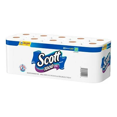 Cheap ⭐ 1-Ply Toilet Paper Scott 1-Ply Standard Toilet Paper, White, 1000 Sheets/Roll, 20 Rolls/Carton (20032) ✨ 5 Cheap ⭐ 1-Ply Toilet Paper Scott 1-Ply Standard Toilet Paper, White, 1000 Sheets/Roll, 20 Rolls/Carton (20032) ✨ - Image 3