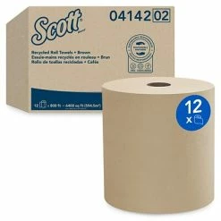 Brand new 🎉 Hardwound Paper Towels Scott Essential Hardwound Paper Towel, 1-Ply, 12 Rolls/Carton (04142) 🔥 -Janitorial Paper Sales unnamed file 1150