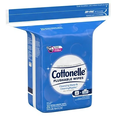 Coupon ๐งจ Bathroom Tissue Cottonelle Flushable Wet Wipes, 252 Wipes/Refill (43541) ๐ 5 Coupon ๐งจ Bathroom Tissue Cottonelle Flushable Wet Wipes, 252 Wipes/Refill (43541) ๐ - Image 3