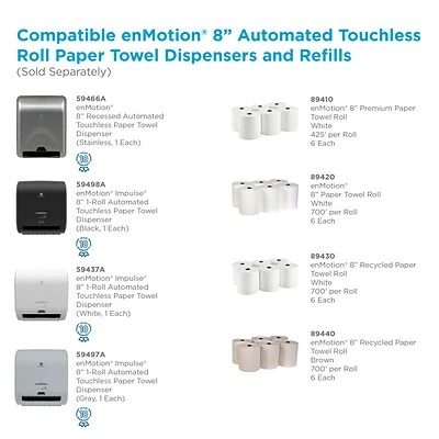 Best deal ⌛ Enmotion Premium Recycled Hardwound Paper Towels, 1-ply, 425 Ft./Roll, 6 Rolls/Carton (89410) 🥰 7 Best deal ⌛ Enmotion Premium Recycled Hardwound Paper Towels, 1-ply, 425 Ft./Roll, 6 Rolls/Carton (89410) 🥰 - Image 5