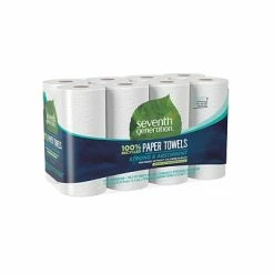 Top 10 🤩 Kitchen Roll Paper Towels Seventh Generation Recycled Paper Towels, 2-ply, 156 Sheets/Roll, 8 Rolls/Pack (13739PK) 🧨