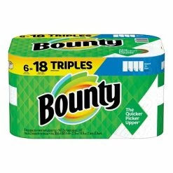 Best Pirce ⌛ Paper Towels Bounty Select-A-Size Kitchen Rolls Paper Towel, 2-Ply, White, 147 Sheets/Roll, 6 Triple Rolls/Carton (67001) ⌛