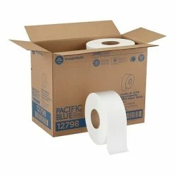 Budget โจ Pacific Blue Basic 2-Ply Toilet Paper Pacific Blue Recycled Jumbo Jr. Toilet Paper, 2-Ply, White, 1000 Ft./Roll, 8 Rolls/Carton (12798) ๐ฅฐ