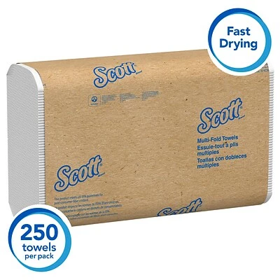 Wholesale ✨ Scott Essential Recycled Multifold Paper Towels, 1-ply, 250 Sheets/Pack, 16 Packs/Carton (1840) ✨ 6 Wholesale ✨ Scott Essential Recycled Multifold Paper Towels, 1-ply, 250 Sheets/Pack, 16 Packs/Carton (1840) ✨ - Image 4