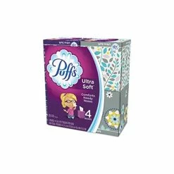 Budget ❤️ 2-Ply Facial Tissue Puffs Ultra Soft Facial Tissue, 2-Ply, White, 56 Sheets/Box, 4 Boxes/Pack, 6 Packs/Carton (PGC35295) 👍