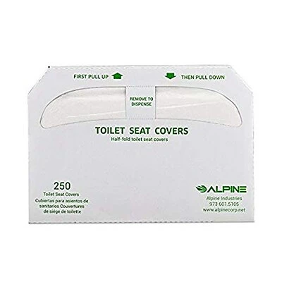 Brand new ๐งจ Alpine Industries AdirOffice White Flushable Toilet Seat Covers 250-Sheets Per Pack, 12 Pack ๐ฏ 6 Brand new ๐งจ Alpine Industries AdirOffice White Flushable Toilet Seat Covers 250-Sheets Per Pack, 12 Pack ๐ฏ - Image 4