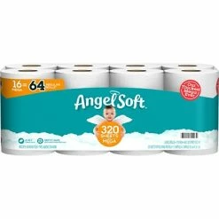 Janitorial Paper Sales 42 Top 10 ❤️ Toilet Paper & Bath Tissue Angel Soft Mega Toilet Paper, 2-Ply, White, 320 Sheets/Roll, 16 Rolls/Case (79423/01) 🎉