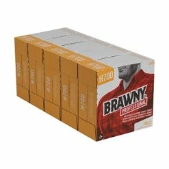 Outlet 😀 Brawny Professional H700 Heavy Duty Multifold Paper Towels, 1-Ply, 100 Sheets/Pack, 5 Packs/Carton (25070) 👏 -Janitorial Paper Sales unnamed file 1655