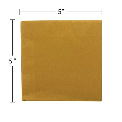 Discount โญ Disposable Napkins JAM Paper Beverage Napkin, 2-ply, Gold, 40 Napkins/Pack (356028327) ๐ 5 Discount โญ Disposable Napkins JAM Paper Beverage Napkin, 2-ply, Gold, 40 Napkins/Pack (356028327) ๐ - Image 3