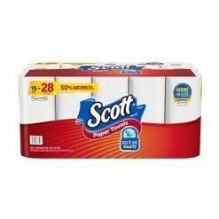 Best Sale 😉 Kitchen Roll Paper Towels Scott Choose-A-Sheet Kitchen Roll Paper Towel, 1-Ply, 102 Sheets/Roll, 15 Rolls/Pack (36371) ✨