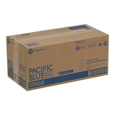 Hot Sale π 2-Ply Toilet Paper Pacific Blue Basic Jumbo Sr. Toilet Paper, 2-Ply, White, 2000 Ft./Roll, 6 Rolls/Carton (13102) π 7 Hot Sale π 2-Ply Toilet Paper Pacific Blue Basic Jumbo Sr. Toilet Paper, 2-Ply, White, 2000 Ft./Roll, 6 Rolls/Carton (13102) π - Image 5