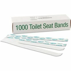 Wholesale 💯 Toilet Seat Covers Bagcraft SaniShield Toilet Seat Bands, 16" X 1.5", 1000/Carton (300591) 🧨