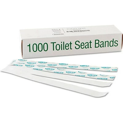 Wholesale ๐ฏ Toilet Seat Covers Bagcraft SaniShield Toilet Seat Bands, 16" X 1.5", 1000/Carton (300591) ๐งจ 3 Wholesale ๐ฏ Toilet Seat Covers Bagcraft SaniShield Toilet Seat Bands, 16" X 1.5", 1000/Carton (300591) ๐งจ