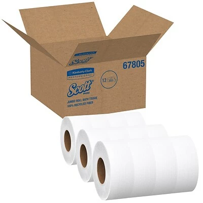 Cheap 🔔 2-Ply Toilet Paper Scott Essential 2-Ply Jumbo Toilet Paper, White, 12 Rolls/Carton (67805) 🌟 5 Cheap 🔔 2-Ply Toilet Paper Scott Essential 2-Ply Jumbo Toilet Paper, White, 12 Rolls/Carton (67805) 🌟 - Image 3