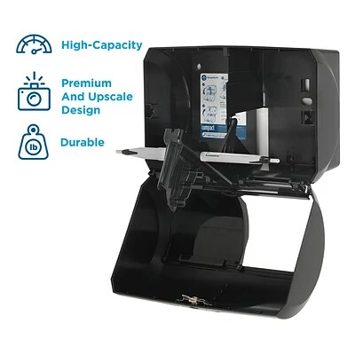 Best Sale 🤩 Georgia-Pacific Toilet Paper Dispensers Compact® 2-Roll Side-by-Side Coreless Toilet Paper Dispenser By GP PRO, Faux Stainless, (56796A) 😉 5 Best Sale 🤩 Georgia-Pacific Toilet Paper Dispensers Compact® 2-Roll Side-by-Side Coreless Toilet Paper Dispenser By GP PRO, Faux Stainless, (56796A) 😉 - Image 3