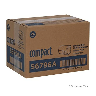 Best Sale 🤩 Georgia-Pacific Toilet Paper Dispensers Compact® 2-Roll Side-by-Side Coreless Toilet Paper Dispenser By GP PRO, Faux Stainless, (56796A) 😉 7 Best Sale 🤩 Georgia-Pacific Toilet Paper Dispensers Compact® 2-Roll Side-by-Side Coreless Toilet Paper Dispenser By GP PRO, Faux Stainless, (56796A) 😉 - Image 5