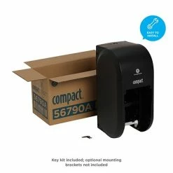 Coupon 🧨 Georgia-Pacific Toilet Paper Dispensers Compact® 2-Roll Vertical Coreless Toilet Paper Dispenser By GP PRO, Black (56790A) 👍 -Janitorial Paper Sales unnamed file 1896