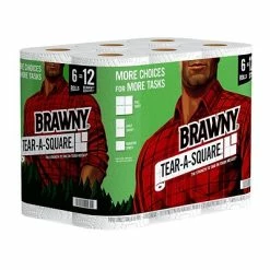 Discount ✨ Brawny Tear-A-Square Paper Towels, 2-ply, 128 Sheets/Roll, 6 Rolls/Pack (441745) ⭐ 5 Discount ✨ Brawny Tear-A-Square Paper Towels, 2-ply, 128 Sheets/Roll, 6 Rolls/Pack (441745) ⭐ -Janitorial Paper Sales unnamed file 1963