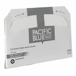 Coupon ⌛ Pacific Blue Safe-T-Gard Paper Toilet Seat Covers, 14.5"H X 17"W, 250 Covers/Box, 20 Boxes/Carton (47046) 🤩