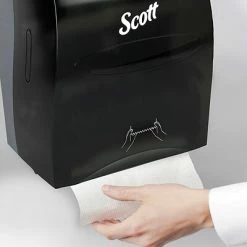 Promo 🤩 Hardwound Paper Towel Dispensers Scott Essential® Touchless Manual Hardwound Paper Towel Dispenser, Smoke (46253) 🎁 -Janitorial Paper Sales unnamed file 1995