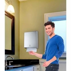 Best Sale ✨ Hardwound Paper Towel Dispensers Alpine Industries Stainless Steel Brushed C-Fold/Multi-Fold Paper Towel Dispenser 2 Pack 😉 -Janitorial Paper Sales unnamed file 2001