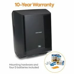 Best Pirce ⌛ Hardwound Paper Towel Dispensers Coastwide Professional™ J-Series Automatic Touchless Paper Towel Dispenser, Black (CWJAHT-B) ✨ -Janitorial Paper Sales unnamed file 2037