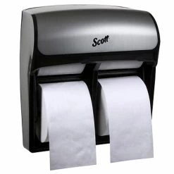 Budget 😉 Toilet Paper Dispensers Scott Professional High Capacity Bathroom Tissue Dispenser, Faux Stainless Steel (44519) 🔥