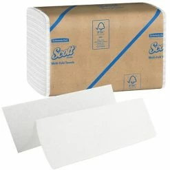 Budget 💯 Scott Essential Recycled Multifold Paper Towels, 1-ply, 250 Sheets/Pack, 16 Packs/Carton (01807) 🔥 -Janitorial Paper Sales unnamed file 2066
