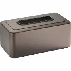 Coupon 🛒 Facial Tissue Dispensers InterDesign® 4" X 10" X 5 1/2" Olivia Tissue Box Holder, Bronze 🔔
