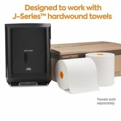 Outlet 👍 Hardwound Paper Towel Dispensers Coastwide Professional™ J-Series Auto-Cut Hardwound Paper Towel Dispenser, Black (CWJMHT-B) ✔️ -Janitorial Paper Sales unnamed file 2084