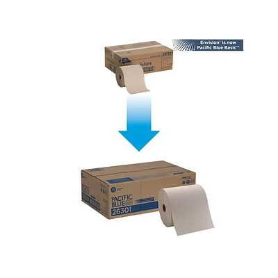 Wholesale β¨ Hardwound Paper Towels Pacific Blue Basic Recycled Hardwound Paper Towel, 1-Ply, Brown, 800'/Roll, 6 Rolls/Carton (26301) π 7 Wholesale β¨ Hardwound Paper Towels Pacific Blue Basic Recycled Hardwound Paper Towel, 1-Ply, Brown, 800'/Roll, 6 Rolls/Carton (26301) π - Image 5