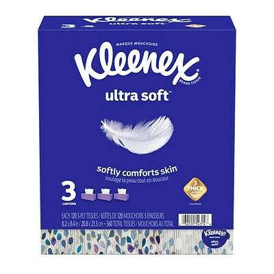 Wholesale π Kleenex Ultra Soft Facial Tissue, 3-Ply, 110 Tissues/Box, 3 Boxes/Pack (50239) π₯° 3 Wholesale π Kleenex Ultra Soft Facial Tissue, 3-Ply, 110 Tissues/Box, 3 Boxes/Pack (50239) π₯°