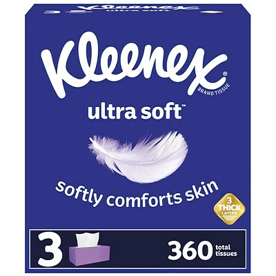 Wholesale π Kleenex Ultra Soft Facial Tissue, 3-Ply, 110 Tissues/Box, 3 Boxes/Pack (50239) π₯° 4 Wholesale π Kleenex Ultra Soft Facial Tissue, 3-Ply, 110 Tissues/Box, 3 Boxes/Pack (50239) π₯° - Image 2