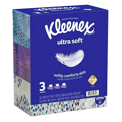 Wholesale π Kleenex Ultra Soft Facial Tissue, 3-Ply, 110 Tissues/Box, 3 Boxes/Pack (50239) π₯° 6 Wholesale π Kleenex Ultra Soft Facial Tissue, 3-Ply, 110 Tissues/Box, 3 Boxes/Pack (50239) π₯° - Image 4