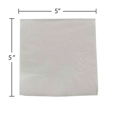 Cheapest ⌛ Disposable Napkins JAM Paper Beverage Napkin, 2-ply, Silver, 40 Napkins/Pack (255628826) 🧨 5 Cheapest ⌛ Disposable Napkins JAM Paper Beverage Napkin, 2-ply, Silver, 40 Napkins/Pack (255628826) 🧨 - Image 3