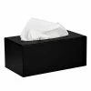 Outlet 💯 Facial Tissue Dispensers Alpine Industries Black Acrylic Tissue Box Containers For Home Or Business (2 Pack) 🛒