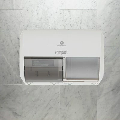 Deals 🤩 Toilet Paper Dispensers Compact® 2-Roll Side-by-Side Coreless Toilet Paper Dispenser By GP PRO, White, 10.120” W X 6.750” D X 7.120” H (56797A) 🔥 3 Deals 🤩 Toilet Paper Dispensers Compact® 2-Roll Side-by-Side Coreless Toilet Paper Dispenser By GP PRO, White, 10.120” W X 6.750” D X 7.120” H (56797A) 🔥