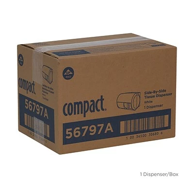 Deals 🤩 Toilet Paper Dispensers Compact® 2-Roll Side-by-Side Coreless Toilet Paper Dispenser By GP PRO, White, 10.120” W X 6.750” D X 7.120” H (56797A) 🔥 7 Deals 🤩 Toilet Paper Dispensers Compact® 2-Roll Side-by-Side Coreless Toilet Paper Dispenser By GP PRO, White, 10.120” W X 6.750” D X 7.120” H (56797A) 🔥 - Image 5