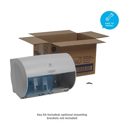 Cheapest 🧨 Toilet Paper Dispensers Compact® 2-Roll Side-by-Side Coreless Toilet Paper Dispenser By GP PRO, Gray, 10.120” W X 6.750” D X 7.120” H (56783A) ✨ 6 Cheapest 🧨 Toilet Paper Dispensers Compact® 2-Roll Side-by-Side Coreless Toilet Paper Dispenser By GP PRO, Gray, 10.120” W X 6.750” D X 7.120” H (56783A) ✨ - Image 4