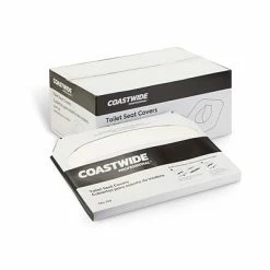 Flash Sale 🤩 Coastwide Professional™ Toilet Seat Covers, 0.87" X 10.43", 250/Pack, 10 Packs/Carton (CW24776) 💯
