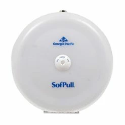 Top 10 🎉 Toilet Paper Dispensers Georgia-Pacific SofPull® High-Capacity Centerpull Bathroom Tissue Dispenser, Translucent White, 10.5"W X 6.75"D X 10.5"H 🔔