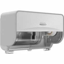 Deals ❤️ Toilet Paper Dispensers Kimberly-Clark Professional ICON Coreless 2-Roll Horizontal Toilet Paper Dispenser With Faceplate, White Mosaic (58712) ⭐