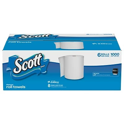 Hot Sale ๐คฉ Scott Hardwound Paper Towels, 1-ply, 1000 Ft./Roll, 6 Rolls/Carton (KCC10191) ๐ 4 Hot Sale ๐คฉ Scott Hardwound Paper Towels, 1-ply, 1000 Ft./Roll, 6 Rolls/Carton (KCC10191) ๐ - Image 2