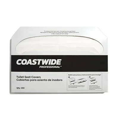 Flash Sale 🤩 Coastwide Professional™ Toilet Seat Covers, 0.87" X 10.43", 250/Pack, 10 Packs/Carton (CW24776) 💯 5 Flash Sale 🤩 Coastwide Professional™ Toilet Seat Covers, 0.87" X 10.43", 250/Pack, 10 Packs/Carton (CW24776) 💯 - Image 3