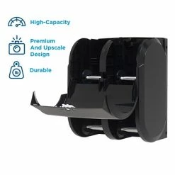 Brand new ❤️ Toilet Paper Dispensers Compact® 4-Roll Quad Coreless Toilet Paper Dispenser By GP PRO, Black, 11.750” W X 6.900” D X 13.250” H (56744A) 🛒 -Janitorial Paper Sales unnamed file 2347