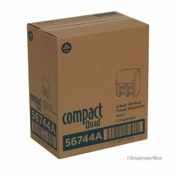 Brand new ❤️ Toilet Paper Dispensers Compact® 4-Roll Quad Coreless Toilet Paper Dispenser By GP PRO, Black, 11.750” W X 6.900” D X 13.250” H (56744A) 🛒 -Janitorial Paper Sales unnamed file 2349