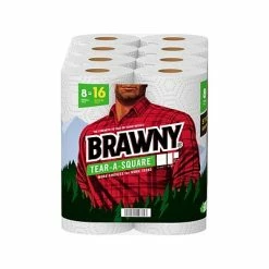 Promo 🧨 Brawny Tear-A-Square Paper Towels, 2-ply, 120 Sheets/Roll, 16 Rolls/Pack (44372/50) 🌟 -Janitorial Paper Sales unnamed file 235