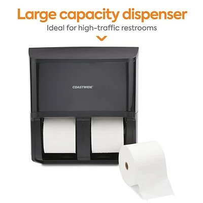 Promo ✔️ Toilet Paper Dispensers Coastwide Professional™ J-Series Quad Bath Tissue Dispenser, Black (CWJ4BT-B) ⌛ 3 Promo ✔️ Toilet Paper Dispensers Coastwide Professional™ J-Series Quad Bath Tissue Dispenser, Black (CWJ4BT-B) ⌛